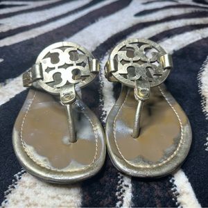 Tory Burch Gold Sandals size 7m